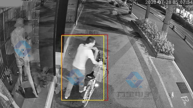 店鋪門外預警 可視化監控 AI視頻聯網報警系統